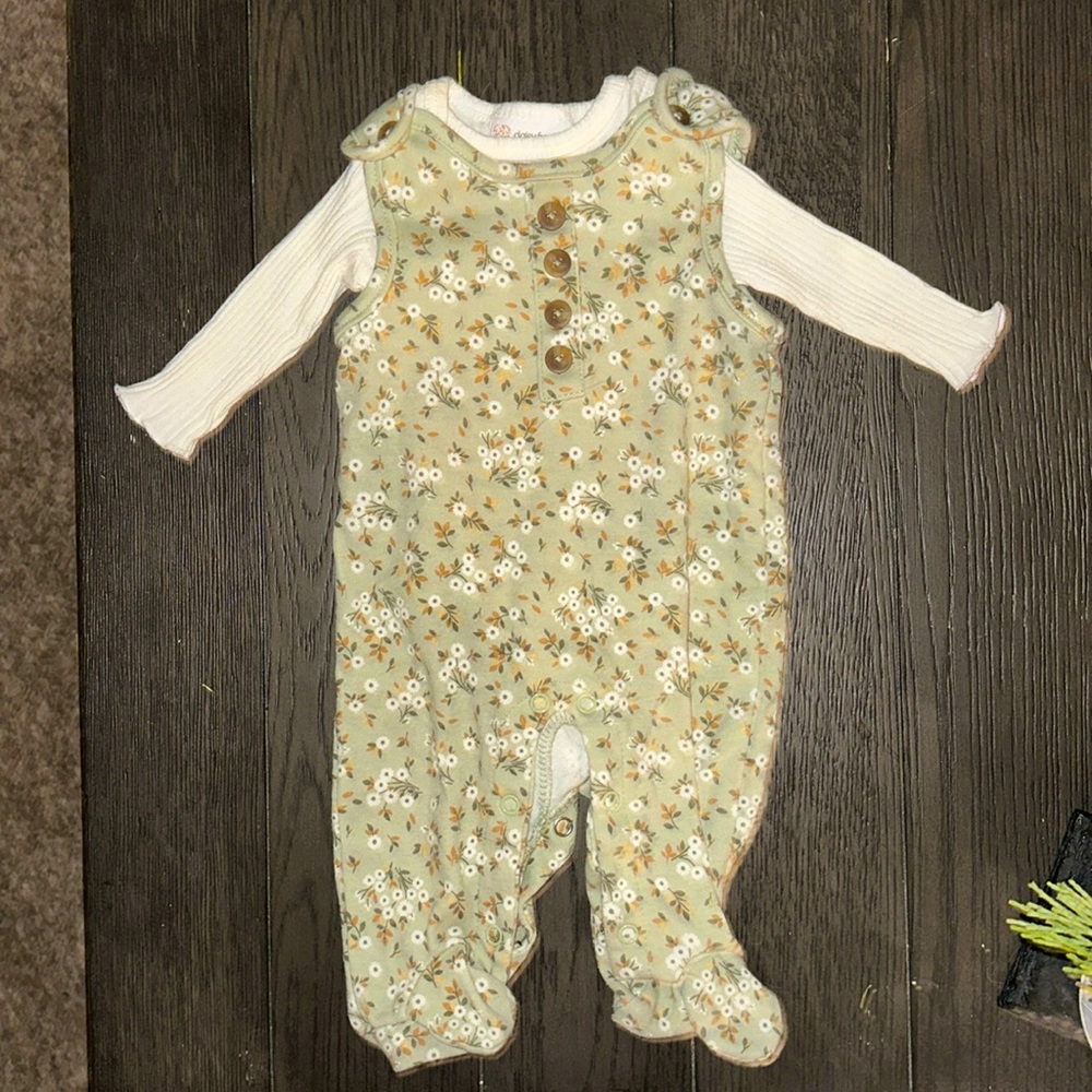 Daisy Fuentes baby girl 2-piece footsie